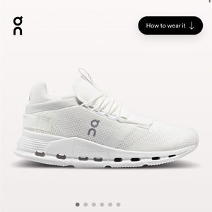 ON Cloudnova - white, W8
